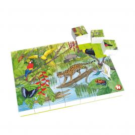 Puzzle animale exotice hubelino (35 piese)