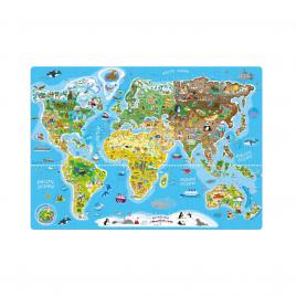 Puzzle pentru copii harta lumii (160 piese)