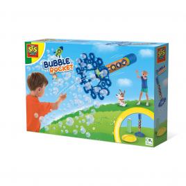 Set baloane de sapun pentru copii - racheta cu multe inele
