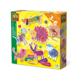 Set creativ - imbraca animale cu ata