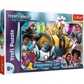 Puzzle trefl 300 transformers in lumea robotilor