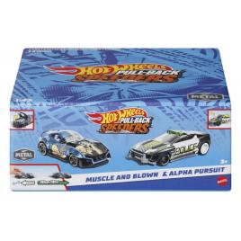 Hot wheels set 2 masinute metalice pull back muscle and blown si alpha pursuit