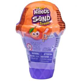 Nisip kinetic colorat - spin master mini ice cream portocaliu,