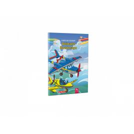 Carte de colorat a4, 16 pagini, avioane buclucase