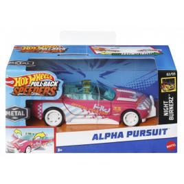 Hot wheels masinuta metalica cu sistem pull back alpha pursuit scara 1:43