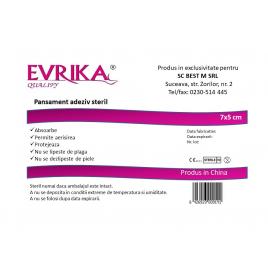 Evrika q pansament adeziv steril 7cm/5cm