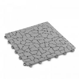 Paviment pentru gradină - model piatră - plastic - 29 x 29 cm - gri - 4