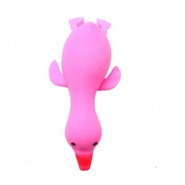 Jucarie squeeze, model rata, antistres, roz,13 cm, pentru copii