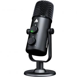 Microfon profesional cardioid omnidirectional maono au-903, monitorizare cu latenta zero, pentru gaming, podcast, streaming