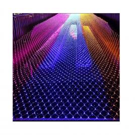 Instalatie lumini tip plasa, 6x4 M interior/exterior 640  Led-uri, culoare multi-color