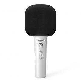 Microfon karaoke maono mkp100, bluetooth, difuzor, baterie, efecte voce, alb