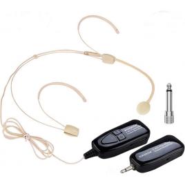 Microfon wireless xiaokoa n80b tip casca, 2.4g, negru
