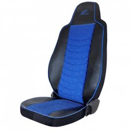 Set huse scaun umbrella pentru man tgx euro 6 eco leather+velvet albastru