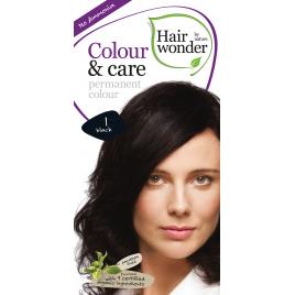 Vopsea par naturala, Colour & Care, 1 Black, Hairwonder