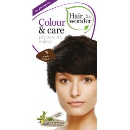 Vopsea par naturala, Colour & Care, 3 Dark Brown, Hairwonder