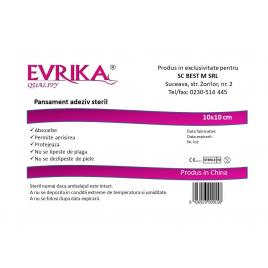 Evrika q pansament adeziv steril 10cm/10cm