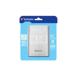 Hard disk portabil verbatim store 'n' go 1tb, usb 3.0, 2.5inch, silver