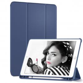Husa Tableta iPad 9.7 5Th Generation Pen Holder 2018 IPad Air 5 Suport Pen ofera protectie Lux Bumper Blue