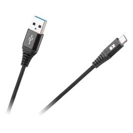 Cablu usb - micro usb 1m negru rebel