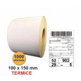 Etichete termice autoadezive pentru awb a6, 100x150mm, 1000/rola