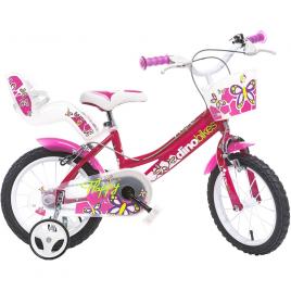 Bicicleta copii dino bikes 14' flappy fuchsia