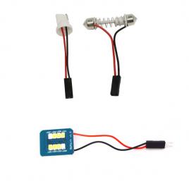 Placuta led 8 smd cu adaptor c5w si t10, cbt 507