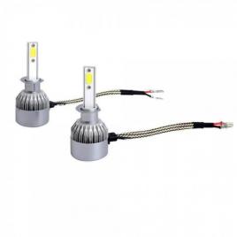 Set 2 becuri auto c6 h3 6000k,  48w per bec, 8000lm