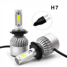 Set 2 becuri auto s2 h7, 72w, 16000 lumeni pe set