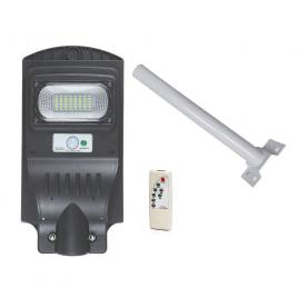 Lampa stradala, solara, cu telecomanda si suport prindere, 30w