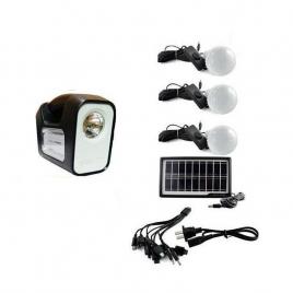 Sistem iluminare led cu panou solar, 3 becuri, gdlite3