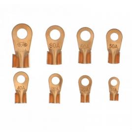 Set papuci conectori electrici, cupru, 80 piese