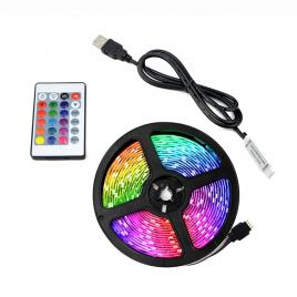 Banda led rgb, iluminare fundal tv, telecomanda, 3m