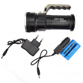 Lanterna de mana zsh660, led, incarcare bricheta auto, 20w