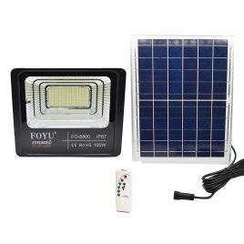 Lampa led cu panou solar foyu fo8800, telecomanda, 100w