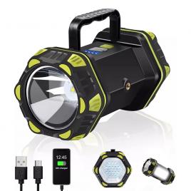 Lanterna led dubla, multifunctionala, reincarcabila, 60w