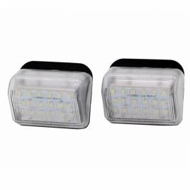 Set 2 lampi iluminare numar, 18 led, mazda