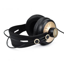 Casti cu fir d68, stereo, jack 3,5 mm, negre