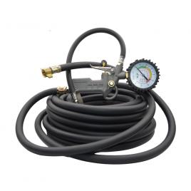 Furtun umflat roti cu manometru 13m, fi 10.5mm, 2 scale
