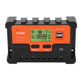 Controller tensiune pentru panou solar kz001, 12v, 10 a, lcd