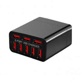 Adaptor priza x82, cu 8 porturi usb, qualcomm 3.0, 40w