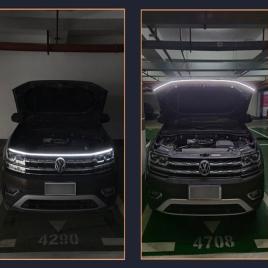 Banda led auto pentru capota, 1.8m, flexibila, alb rece