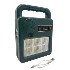 Lanterna cu incarcare solara, proiector, usb, boxa, kolis038
