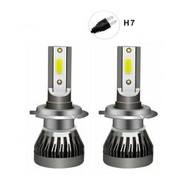 Set 2 becuri auto h7, 100w, 6000k, 11000 lumeni
