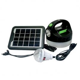 Sistem iluminare led gd pz0, 1 bec, panou solar
