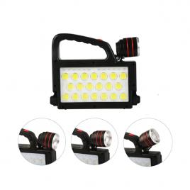 Lanterna de mana p70, 152led, 100w, zoom, incarcare solara, usb