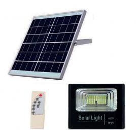Proiector led cu panou solar, telecomanda, 40w