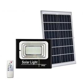 Proiector led cu panou solar, telecomanda, 60w