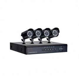 Sistem de supraveghere cctv cu 4 camere hd, ir