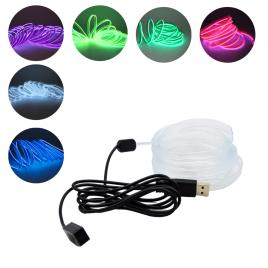 Banda neon auto 3 metri, led, rgb, 5v, usb