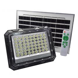 Proiector led cu panou solar, 100w, telecomanda, zs56013